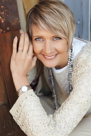Woman wearing a Stuhrling Original watch