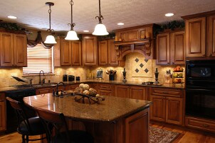 Kitchen designed with GE appliances