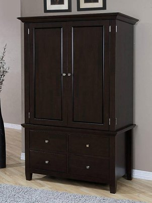 A beautifully crafted armoire
