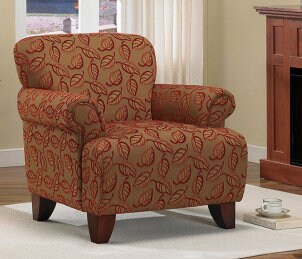 A classic upholstered armchair