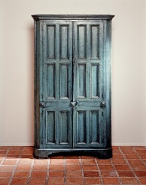 A classy armoire ready to be moved