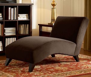 A comfortable chaise lounge