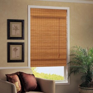 Beautiful bamboo Roman shade