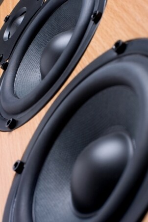 Large stereo speaker drivers