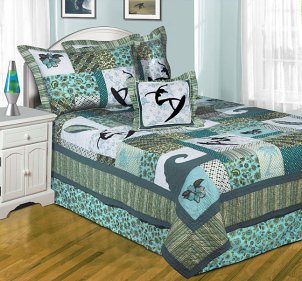 Ocean-themed bedding for kids