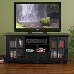 LCD TV on a stand