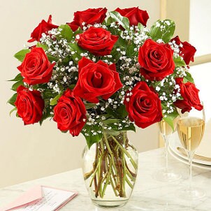 Bouquet of red roses