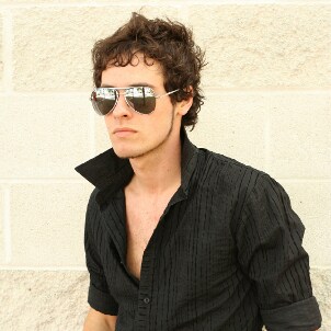 Man wearing a stylish pair of sunglasses