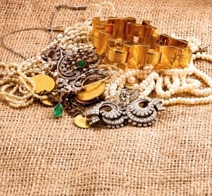 A pile of jewelry in need of some home repair