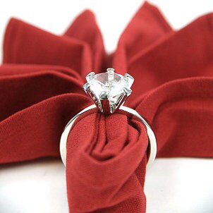 A jewelry-inspired napkin ring