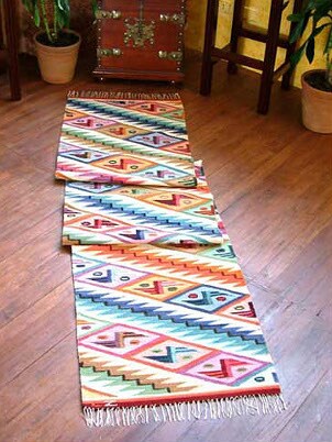 Decorative Worldstock runner rug in a home