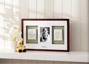 A keepsake picture frame is a popular baby gift
