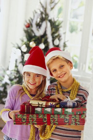 Kids enjoying the holidays