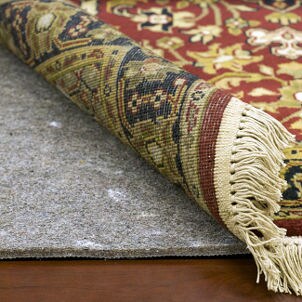 Rug pad supports Persian rug