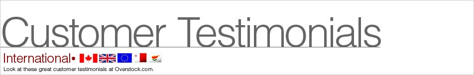 International Customer Reviews Page