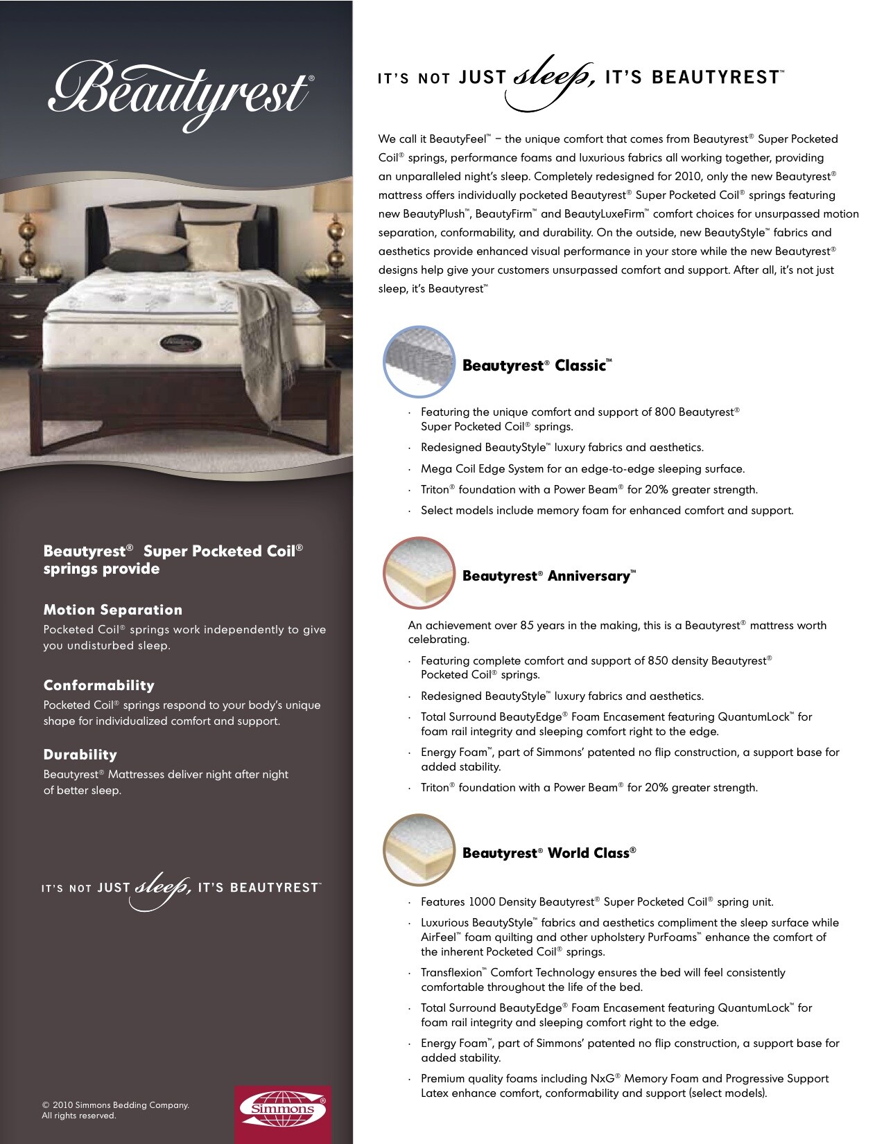 It's not just sleep. it's Beautyrest®