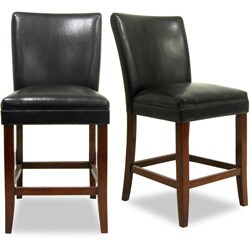 Empire Brown Bicast Leather Parson Chairs (Set of 2) | Overstock.com